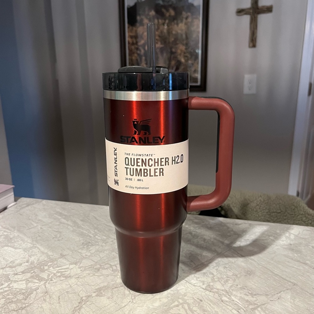Stanley Quencher H2.0 FlowState 30 oz Tumbler - Rosewood Glow